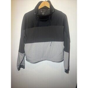 XL UA Under Armour Women’s Unstoppable Crop Zip Flap Triple Gray Y2K